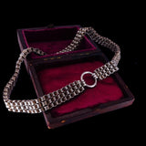 Victorian Silver 17 inch Collar Necklace circa 1860