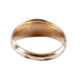 Victorian 18K Gold Light Blue Enamel and Pearl Ring circa 1860