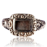 Georgian 14k Gold Locket Front Ring circa 1800