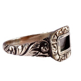 Georgian 14k Gold Locket Front Ring circa 1800
