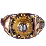 Georgian Rose Cut Diamond Signet Ring circa 1820