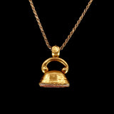 Georgian 18k Gold Cased Hound Dog Fob "Take Heed" circa 1820