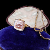 Georgian 18k Gold Cased Hound Dog Fob "Take Heed" circa 1820