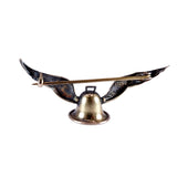 Victorian 15K Gold Winged Bell Brooch circa 1900
