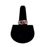 Victorian 9K Rose Gold Garnet and Diamond Double Snake Ring circa 1900