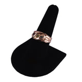 Victorian 9K Rose Gold Garnet and Diamond Double Snake Ring circa 1900