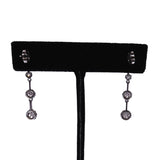 Edwardian Platinum and Diamond Drop Earrings circa 1915