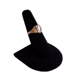 Victorian 9k Gold and Amethyst Shield Signet Ring circa 1870