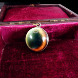 Victorian Operculum Silver Two Sided Pendant circa 1880