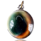 Victorian Operculum Silver Two Sided Pendant circa 1880