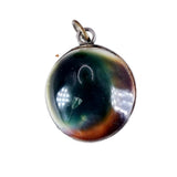Victorian Operculum Silver Two Sided Pendant circa 1880