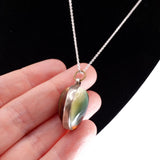 Victorian Operculum Silver Two Sided Pendant circa 1880
