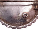 Victorian Sterling Silver "Ye Spider and Ye Flie" Brooch circa 1861
