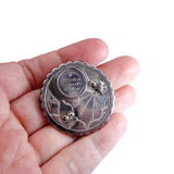 Victorian Sterling Silver "Ye Spider and Ye Flie" Brooch circa 1861