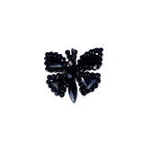 Victorian C. 1880 French Jet Butterfly Earrings