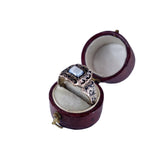 Victorian Agate, Black Enamel and Gold Mourning Ring