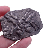 Arts and Crafts c. 1910 Pewter Oak Leaf and Acorn Brooch