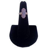 Victorian c. 1900 Sardonyx Rectangular Rose Gold Signet Ring