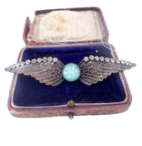 Art Nouveau C. 1910 Winged Costume Brooch