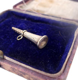 Victorian Gold Cased Foiled Back Crystal Watch Key Fob Pendant