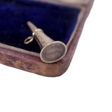 Victorian Gold Cased Foiled Back Crystal Watch Key Fob Pendant