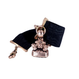 Victorian "TO FRIENDSHIP" Gold Seal Fob Pendant with Ribbon