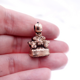 Victorian "TO FRIENDSHIP" Gold Seal Fob Pendant with Ribbon